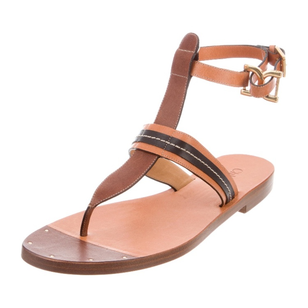Chloe Grant T-strap Sandals (Never worn)